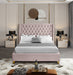 Barolo Velvet Full Bed Pink - BaroloPink-F