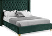 Barolo Velvet King Bed Green - BaroloGreen-K