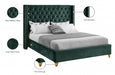 Barolo Velvet King Bed Green - BaroloGreen-K