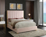 Becca Velvet King Bed Pink - BeccaPink-K