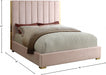 Becca Velvet King Bed Pink - BeccaPink-K