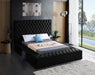 Bliss Velvet Full Bed (3 Boxes) Black - BlissBlack-F