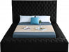 Bliss Velvet Full Bed (3 Boxes) Black - BlissBlack-F