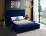 Bliss Velvet Full Bed (3 Boxes) Blue - BlissNavy-F