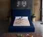 Bliss Velvet Full Bed (3 Boxes) Blue - BlissNavy-F