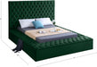 Bliss Velvet Full Bed (3 Boxes) Green - BlissGreen-F