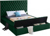 Bliss Velvet Full Bed (3 Boxes) Green - BlissGreen-F