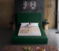 Bliss Velvet Full Bed (3 Boxes) Green - BlissGreen-F