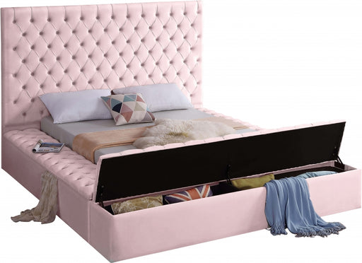 Bliss Velvet Full Bed (3 Boxes) Pink - BlissPink-F