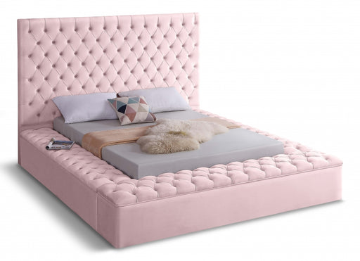 Bliss Velvet Full Bed (3 Boxes) Pink - BlissPink-F