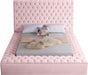 Bliss Velvet King Bed (3 Boxes) Pink - BlissPink-K