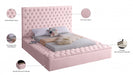 Bliss Velvet King Bed (3 Boxes) Pink - BlissPink-K