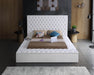 Bliss Velvet King Bed (3 Boxes) White - BlissWhite-K