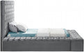 Bliss Velvet Twin Bed (3 Boxes) Grey - BlissGrey-T