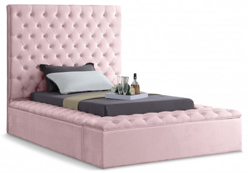 Bliss Velvet Twin Bed (3 Boxes) Pink - BlissPink-T