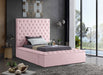 Bliss Velvet Twin Bed (3 Boxes) Pink - BlissPink-T