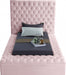 Bliss Velvet Twin Bed (3 Boxes) Pink - BlissPink-T