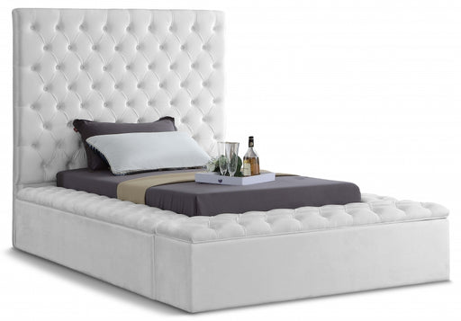 Bliss Velvet Twin Bed (3 Boxes) White - BlissWhite-T