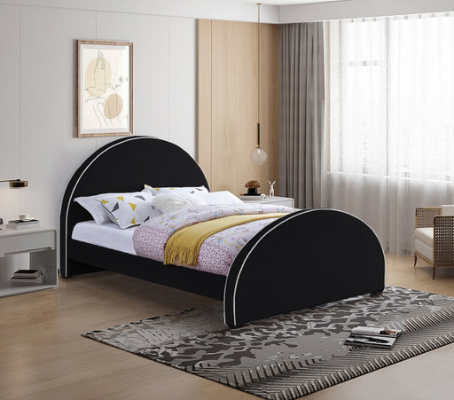 Brody Velvet Full Bed Black - BrodyBlack-F