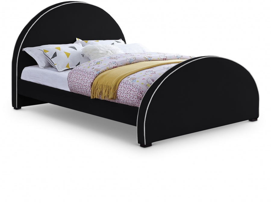 Brody Velvet Full Bed Black - BrodyBlack-F