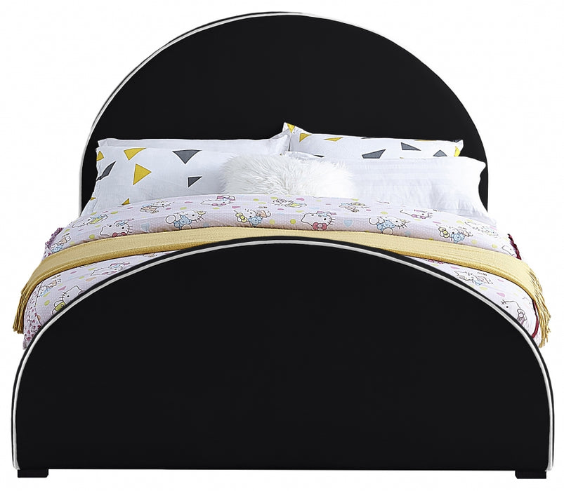 Brody Velvet Full Bed Black - BrodyBlack-F