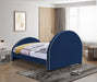 Brody Velvet Full Bed Blue - BrodyNavy-F