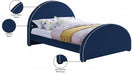 Brody Velvet Full Bed Blue - BrodyNavy-F