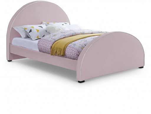 Brody Velvet Full Bed Pink - BrodyPink-F