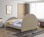 Brody Velvet King Bed Beige - BrodyBeige-K