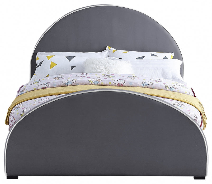 Brody Velvet King Bed Grey - BrodyGrey-K