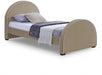 Brody Velvet Twin Bed Beige - BrodyBeige-T