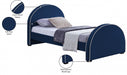 Brody Velvet Twin Bed Blue - BrodyNavy-T