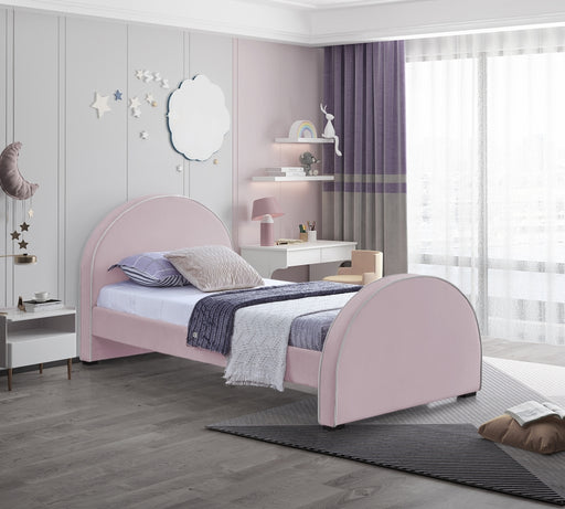 Brody Velvet Twin Bed Pink - BrodyPink-T