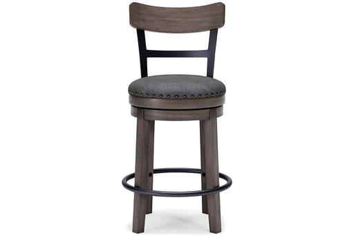 Caitbrook Gray Counter Height Bar Stool - D388-224 - Gate Furniture