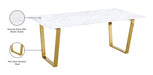 Cameron Gold Dining Table Gold - 712-T