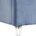 Candace Velvet Full Bed Light Blue - CandaceSkyBlu-F