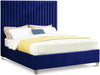 Candace Velvet King Bed Blue - CandaceNavy-K