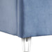 Candace Velvet Queen Bed Light Blue - CandaceSkyBlu-Q