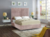 Candace Velvet Queen Bed Pink - CandacePink-Q