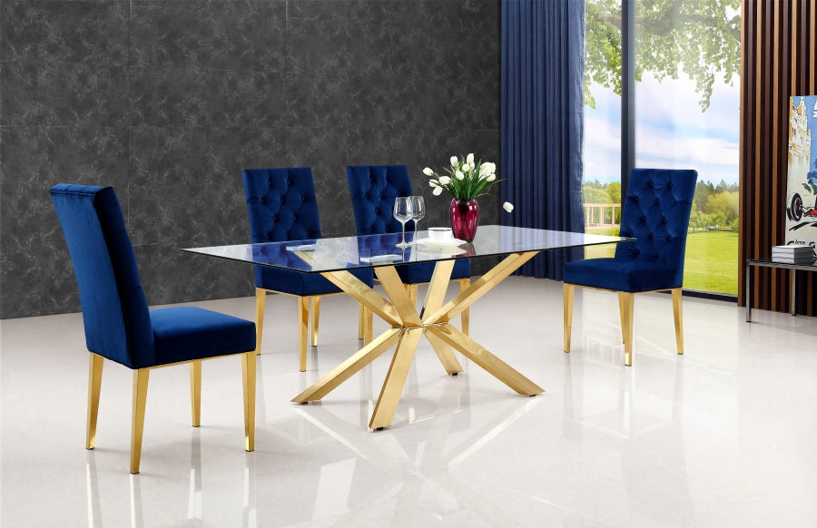 Capri Gold Dining Table Gold - 716-T