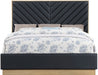 Casa Vegan Leather King Bed (3 Boxes) Black - CasaBlack-K