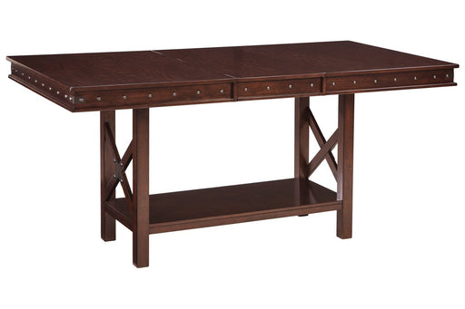 Collenburg Dark Brown Counter Height Dining Extension Table