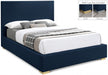 Crosby Linen Textured Full Bed Blue - CrosbyNavy-F