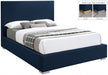 Crosby Linen Textured King Bed Blue - CrosbyNavy-K