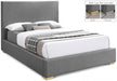 Crosby Linen Textured King Bed Grey - CrosbyGrey-K