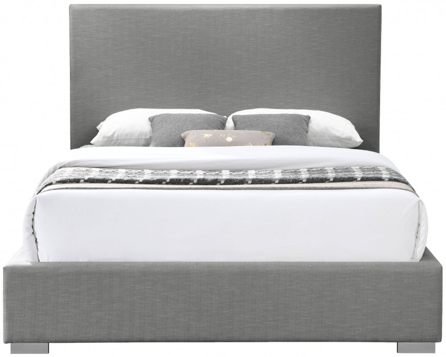 Crosby Linen Textured King Bed Grey - CrosbyGrey-K