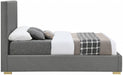 Crosby Linen Textured King Bed Grey - CrosbyGrey-K