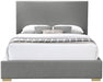 Crosby Linen Textured Queen Bed Grey - CrosbyGrey-Q