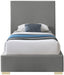 Crosby Linen Textured Twin Bed Grey - CrosbyGrey-T