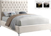 Cruz Velvet King Bed Cream - CruzCream-K